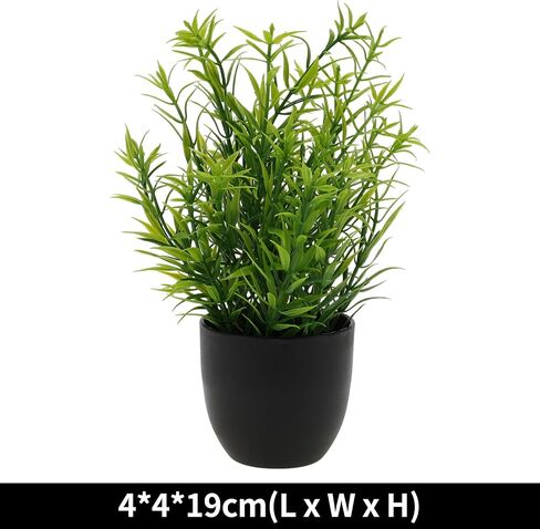 1 Pcs Artificial Plants Artificial Plant Plastic Green 4x4x19cm in Saudi Arabia