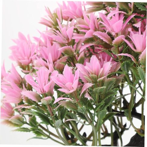 Decorative Fake Bonsai Tree Artificial Potted Plant for Dining Table Living Room Kitchen Desk Home Fake Pine Artificial Plant Ornaments Faux Tree Desktop Adornments in Saudi Arabia