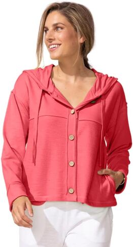 Escape by Habitat Women's Modal Spandex Cruising Hoodie - 26838 in Saudi Arabia