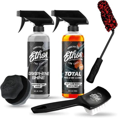 Ethos Handcrafted Car Care Graphene Shine Wheel & Tire Kit in Kuwait