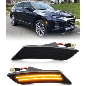 Smoked Lens Full Led Bumper Side Marker Lights for Chevy Blazer 2019-2023, for Cadillac XT5 2017-2024, for Cadillac ATS 2013-2014 Smoekd Lens Front Markers Driving Singal Lamps, pack of 2 in Kuwait