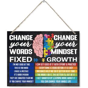 ديكور حائط تحفيزي، كل شخص لديه فرصة لإحداث علامات فرق، ديكورات إيجابية للفصول الدراسية للطلاب والأطفال، ديكور الفصول المدرسية التعليمية 7.9 × 10.2 بوصة in Kuwait