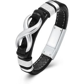 Urn Bracelet for Ashes With Leather Cremation Bracelet Stainless Steel Keepsake Cuff Bangle for Men Gifts With Funnel Kit & Bag in Saudi Arabia