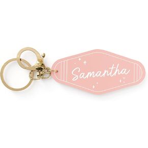 شركة The Cotton & Canvas Co. سلسلة مفاتيح موتيل ذات اسم شخصي، أكريليك، هدية لوصيفة العروس، علامة ظهر، هدية للحفلات in Kuwait