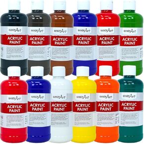 Handy Art Student Acrylic Paint, 16 Fl Oz (Pack of 1), Raw Sienna in Kuwait