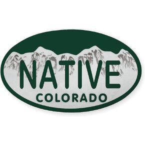 CafePress Native Colo License Plate Oval Car Bumper Sticker in Kuwait