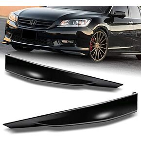 Front Bumper Lip fit for compatible with 2013-2015 Honda Accord 4-DOORSedan Only, Front Bumper Lip Spoiler Air Chin Body Kit Splitter Unpainted Matt Black ABS, 2014 (HFP-Style) in Kuwait