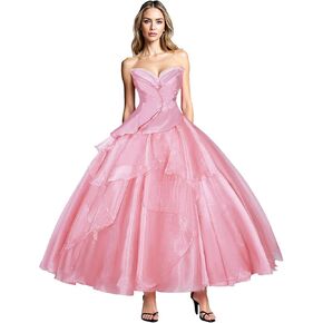 Yejue Elegant Princess Two-Piece Ball Gown Back-Tied Wrap Maxi Dress Halloween Cosplay Events Stage Party Costume in Kuwait