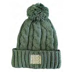 قبعة باتريك فرانسيس الأيرلندية ذات اللون الأخضر المتماسكة، إكسسوارات رأس سلتيك للنساء للطقس البارد، 100% أكريليك in Kuwait