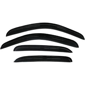 4Pcs Window Visors Rain Guards Compatible with 2007-2013 Chevy Silverado GMC Sierra Crew Cab, 07-13 Suburban Yukon XL Avalanche, Outside Mount Out-Channel Window Deflectors, Dark Smoke in Kuwait