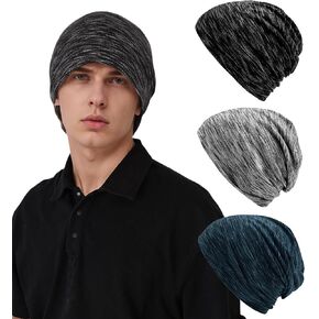 3 عبوات من قبعة صغيرة خفيفة الوزن للرجال والنساء من القطن الناعم المتماسك المسامي، قبعة جمجمة كاجوال للاستخدام اليومي، غطاء سفلي للحجاب in Kuwait