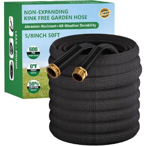 Garden Hose 50FT, Non-Expanding Water Hose Ultra Lightweight, Kink-Free, Burst-Resistant, Lead-Free, Durable & Flexible High-Pressure Hose for Yard, Lawn, Outdoor, Car Washing in Kuwait