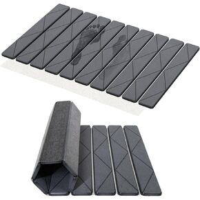 سجادة حمام حجرية، سجادات حمام حجرية قابلة للطي للحمام، سجادة أرضية دياتومي فائقة الامتصاص، غير قابلة للانزلاق مقاس 23.6 × 15.8 بوصة، سجادات حمام مدمجة وسهلة التخزين، سهلة التنظيف، رمادي in Kuwait