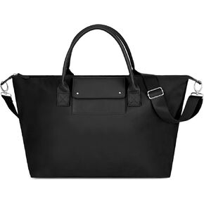 Gladdon Large Nylon Tote Bag for Women Zipper Travel Purses with Shoulder Strap in Kuwait