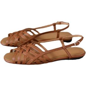 Women's Retro Roman-style Knitted Sandals - Soft sole for comfort, flat bottom for breathability, fashionable and casual. in Kuwait