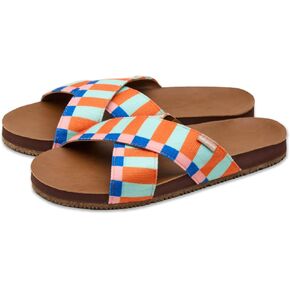 Feelgoodz Women's Zensole Cascades Natural Rubber Strap Slide Sandals in Kuwait