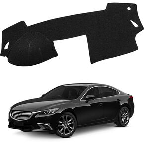 حصيرة لوحة القيادة المُحدثة لـ 2006-2012 Mitsubishi Eclipse Eclipse Spyder البوليستر داش حصيرة عدم الانزلاق الزجاج الأمامي عاكس غطاء الأداة الداخلية ملحق أسود in Kuwait