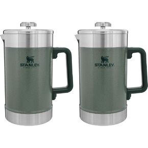 ماكينة تحضير القهوة الفرنسية من ستانلي بسعة 48oz مع عزل مزدوج للفراغ، ماكينة تحضير القهوة ذات الفم الواسع من الفولاذ المقاوم للصدأ، سعة كبيرة، مقبض مريح، آمنة للاستخدام في غسالة الأطباق in Kuwait