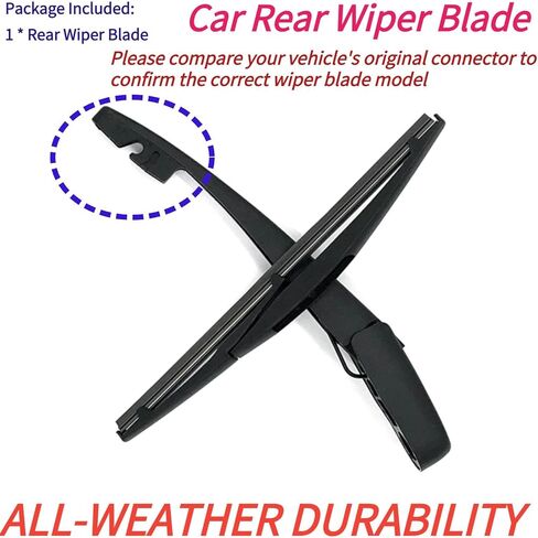 Rear Back Windshield Wiper Blade for Mitsubishi Outlander Sport 2021-2024 Eclipse Cross 2018 2019 2020 OEM Fit for ES LE SE SEL SP GT S trims Rear Wiper Blade Replacement All-Weather Coated Rubber in Kuwait