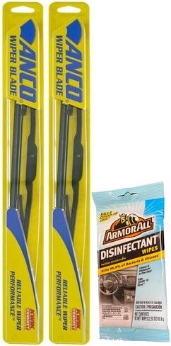 Anco 31-20 Wiper Blade (20") Bundle With Armor All Cleaner Wipes (3 Items) in Kuwait
