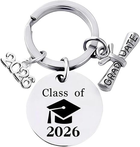 2026 Graduation Gifts - Class of 2026 White Graduation Keychain Keepsake in Kuwait