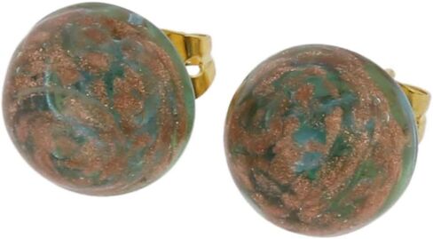 Glass Of Venice Murano Glass Starlight Small Stud Earrings - Aqua in Saudi Arabia