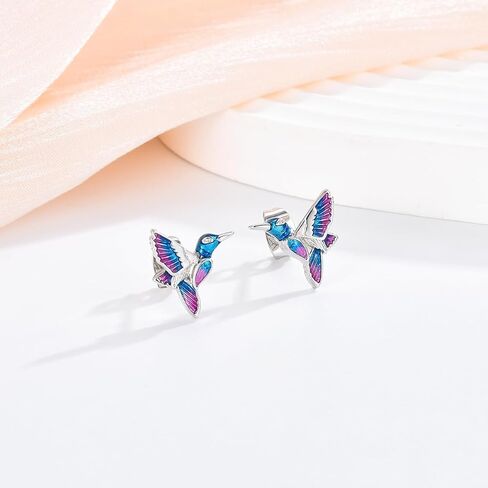 GULICX Hummingbird Gifts for Women, Hummingbird Earrings Jewelry Decor, Christmas Birthday Gifts for Her Women Girls Friends with Card in Kuwait