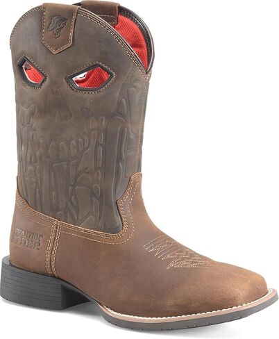 PHANTOM RIDER Mens 11" Roper Boot - Durable Leather Western Footwear with Cushioned Insole, Slip-Resistant Outsole for Comfort Western Boot in Kuwait