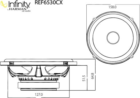 Infinity REF-6530CX Reference 6.5 Inch Two-Way Component System with Crossovers in Kuwait
