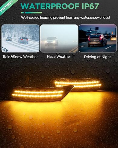 Smoked Lens Full Led Bumper Side Marker Lights for Chevy Blazer 2019-2023, for Cadillac XT5 2017-2024, for Cadillac ATS 2013-2014 Smoekd Lens Front Markers Driving Singal Lamps, pack of 2 in Kuwait