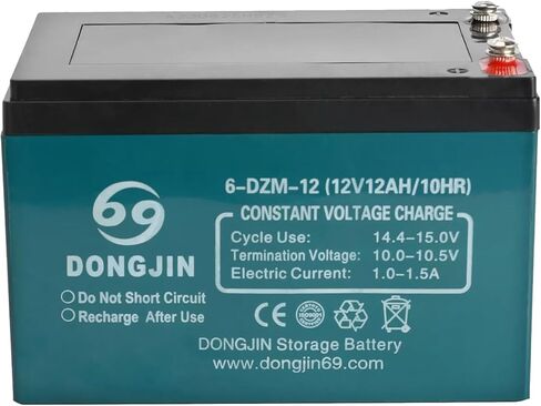 TDPRO 6-DZM-12 Rechargeable Battery 12v 12ah 10hr for ATV Four-Wheeler Go Kart Wheelchair Tricycle (4) in Kuwait