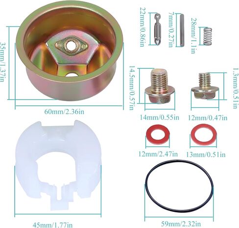 Carburetor Kit with Float Bowl Needle for Honda GX120 GX160 GX200 GXV120 GXV140 GXV160 Engine Replace 16010-ZE1-812 with Gasket Seal Pin in Kuwait