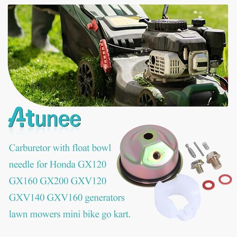 Carburetor Kit with Float Bowl Needle for Honda GX120 GX160 GX200 GXV120 GXV140 GXV160 Engine Replace 16010-ZE1-812 with Gasket Seal Pin in Kuwait