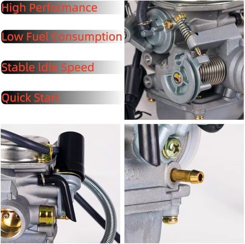 High Performance GY6 150cc Carburetor 24mm PD24J for 4 Stroke 125cc 152QMJ 157QMJ Engines Electric Choke Fit for Scooter ATV Go Kart Moped UTV Motorcycle with Carb Jets Kit in Kuwait