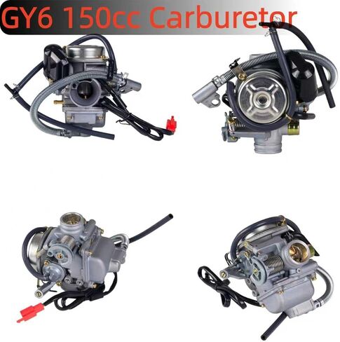 High Performance GY6 150cc Carburetor 24mm PD24J for 4 Stroke 125cc 152QMJ 157QMJ Engines Electric Choke Fit for Scooter ATV Go Kart Moped UTV Motorcycle with Carb Jets Kit in Kuwait
