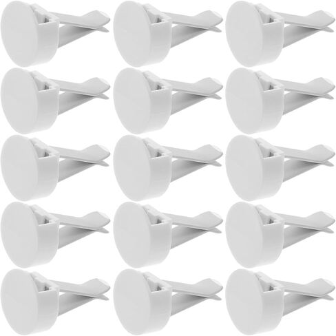 100pcs Air Outlet Clip Vent Clips, Automatic Air Freshener Car Air Conditioner Clips for Home Air Vent Clips Sublimation Air Fresheners Blanks (White) in Kuwait