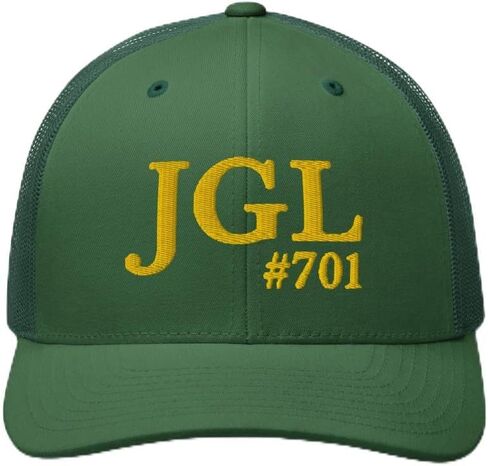 701 قبعة سائق الشاحنة المطرزة JGL، قبعة تشابو جوزمان شابيتو Snapback قبعة قابلة للتعديل | جورا جي جي إل in Saudi Arabia