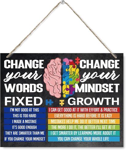 ديكور حائط تحفيزي، كل شخص لديه فرصة لإحداث علامات فرق، ديكورات إيجابية للفصول الدراسية للطلاب والأطفال، ديكور الفصول المدرسية التعليمية 7.9 × 10.2 بوصة in Kuwait