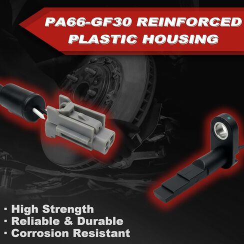 ABS Wheel Speed Sensor 2Pcs: Front Left & Right Compatible with Nissan 2007-2014 Altima L4 2.5L V6 3.5L, 2009-2010 Maxima V6 3.5L, 2012-2014 Maxima V6 3.5L in Kuwait