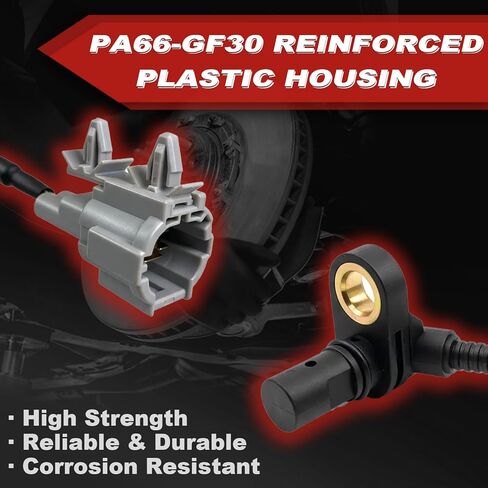 مستشعر سرعة عجلة ABS قطعة واحدة: أمامي يسار ويمين متوافق مع Nissan 2010-2017 Frontier V6 4.0L L4 2.5L L4 2.4L، 2005-2015 Xterra V6 4.0L L4 2.5L، سوزوكي 2009-2012 خط الاستواء L4 2.5L V6 4.0L in Kuwait