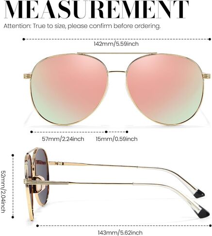 Tangle Free Aviator Sunglasses Polarized Sun Glasses for Women Men with UV Protection 2026 Fashion Shades in Saudi Arabia