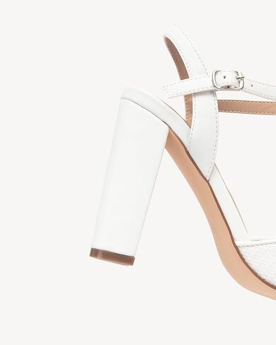 NEWBELLA Women's Heeled Sandals-Chunky Block High Heels with Ankle Strap, Comfortable Open Toe Dress Pumps for Party, Prom in Saudi Arabia