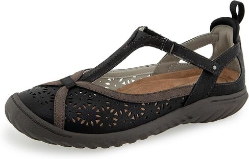 أحذية Jambu النسائية Daffodil المريحة الكاجوال الكلاسيكية Mary Jane T-Strap Flat Shoes in Kuwait