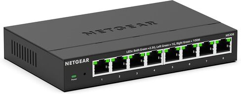 NETGEAR 8-Port Multi-Gigabit Ethernet Plus Switch (MS308E) - Managed, with 8 x 1G/2.5G, Desktop or Wall Mount, and Limited 5 Year Protection in Saudi Arabia
