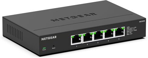 NETGEAR 8-Port Multi-Gigabit Ethernet Plus Switch (MS308E) - Managed, with 8 x 1G/2.5G, Desktop or Wall Mount, and Limited 5 Year Protection in Saudi Arabia