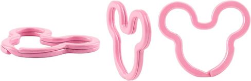 15Pcs Colorful Creative Key Rings, Metal Flat Keychain for DIY Home Office Car Organization Charms in Kuwait