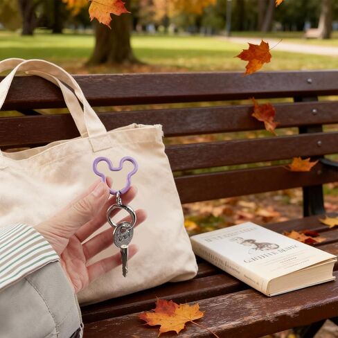 15Pcs Colorful Creative Key Rings, Metal Flat Keychain for DIY Home Office Car Organization Charms in Kuwait