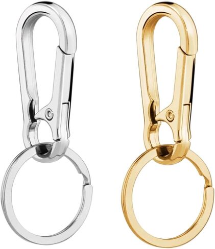 Key Chain Rings Clip,Key Rings for Car Keys,Key Chains Women Cute,Keychains for Women Clip,Carabiner for Keys(Gold+Silver) in Kuwait