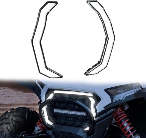 مصابيح LED مصبغة لملحقات Polaris RZR XP 1000/XP 4 1000 2024 2025، IP67 مصابيح شواء بيضاء مقاومة للماء DRL (قطعتان) in Saudi Arabia