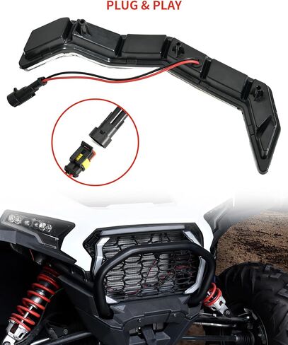 مصابيح LED مصبغة لملحقات Polaris RZR XP 1000/XP 4 1000 2024 2025، IP67 مصابيح شواء بيضاء مقاومة للماء DRL (قطعتان) in Saudi Arabia